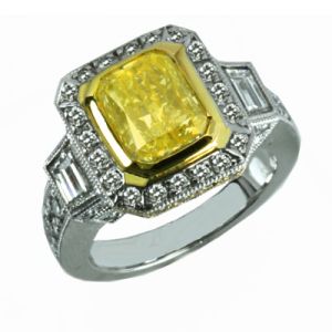 Pictures of engagement rings - Luscious blog - 3ct yellow ring.jpg